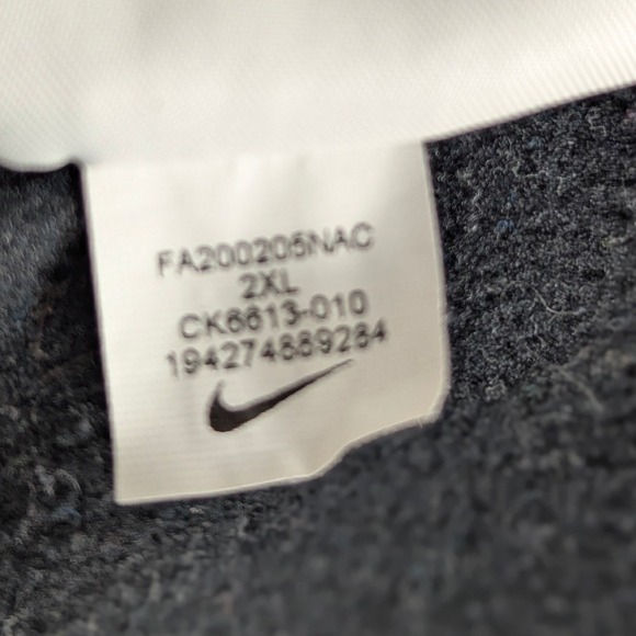 Nike Dri-FIT Mens XXL Black Big Swoosh Fleece Jogger Sweatpants CK6613-010 - Picture 16 of 16